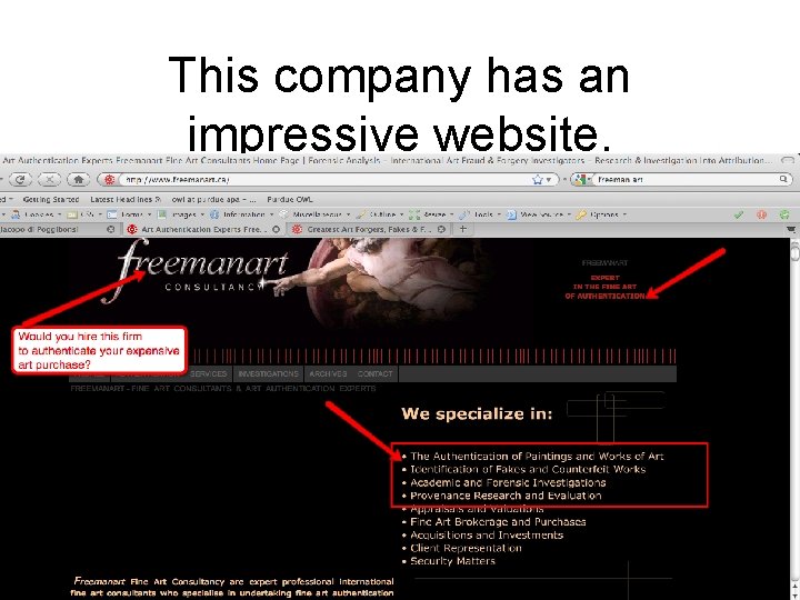 This company has an impressive website. 
