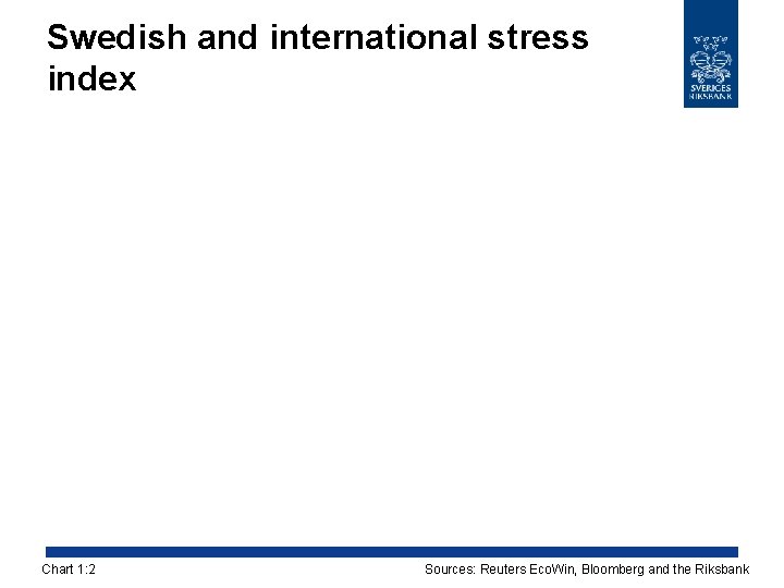 Swedish and international stress index Chart 1: 2 Sources: Reuters Eco. Win, Bloomberg and