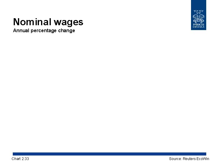 Nominal wages Annual percentage change Chart 2: 33 Source: Reuters Eco. Win 