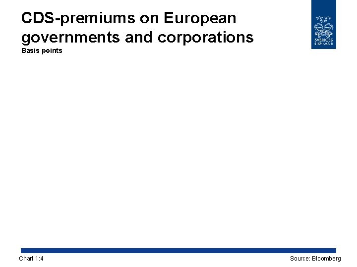 CDS-premiums on European governments and corporations Basis points Chart 1: 4 Source: Bloomberg 