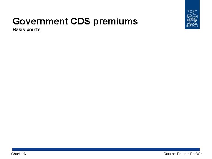 Government CDS premiums Basis points Chart 1: 6 Source: Reuters Eco. Win 