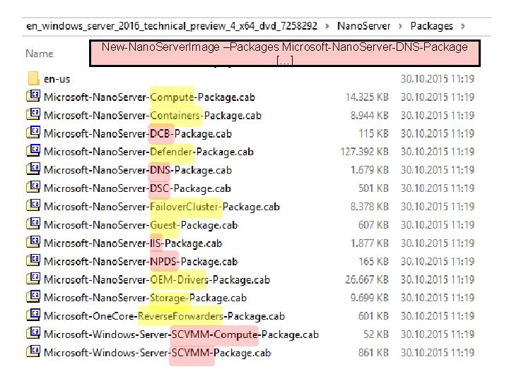 New-Nano. Server. Image –Packages Microsoft-Nano. Server-DNS-Package New-Nano. Server. Image –Compute […] 