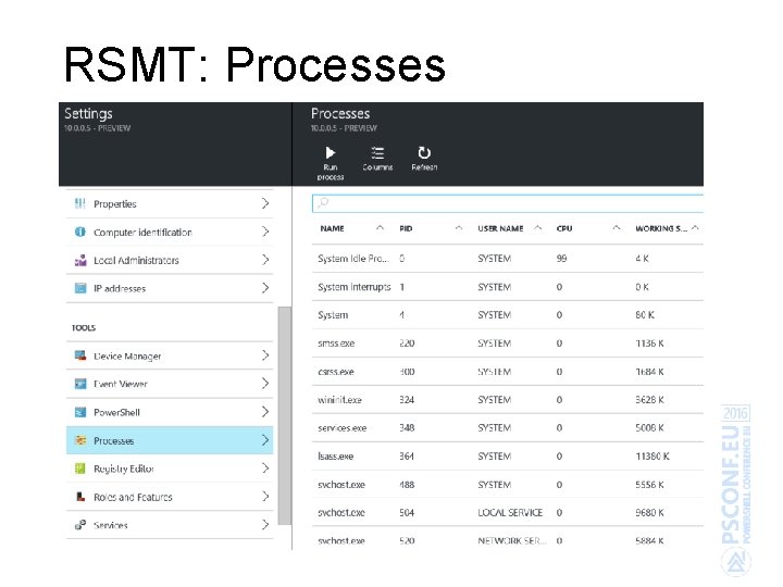 RSMT: Processes 