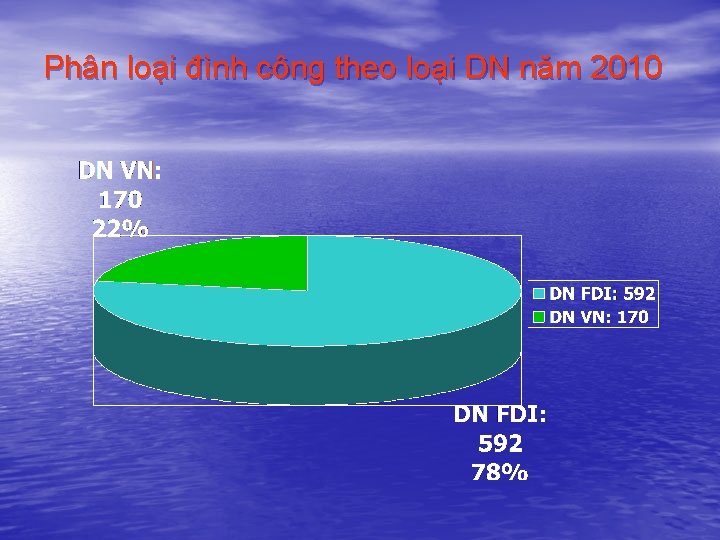 Phân loại đình công theo loại DN năm 2010 