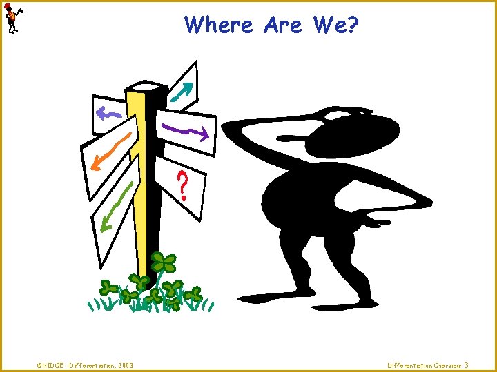 Where Are We? ©HIDOE - Differentiation, 2003 Differentiation Overview 3 