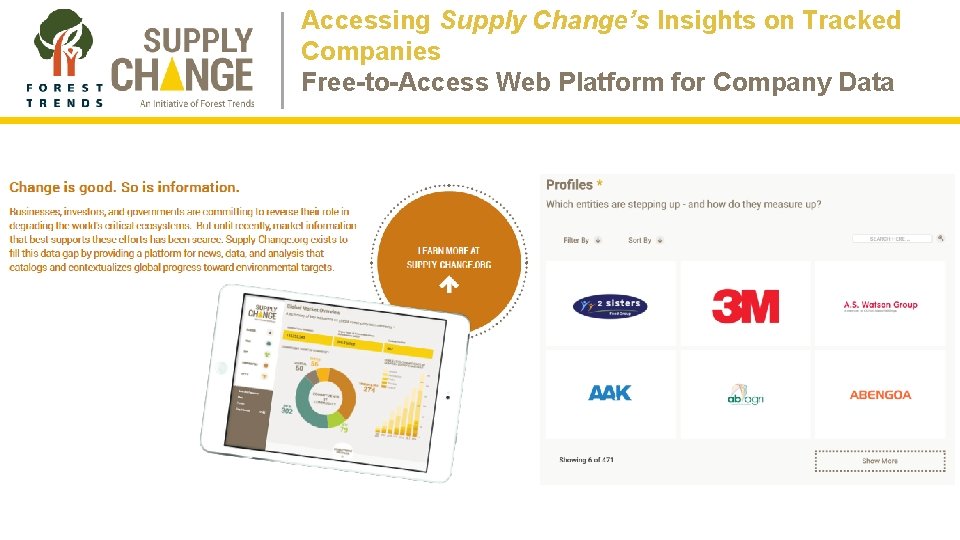 Accessing Supply Change’s Insights on Tracked Companies Free-to-Access Web Platform for Company Data Accessing Supply Change’s Insights on Tracked Companies Free-to-Access Web Platform for Company Data