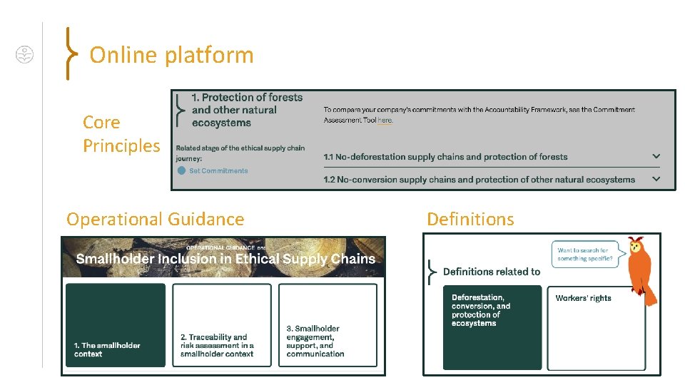 Online platform Core Principles Operational Guidance Definitions Online platform Core Principles Operational Guidance Definitions