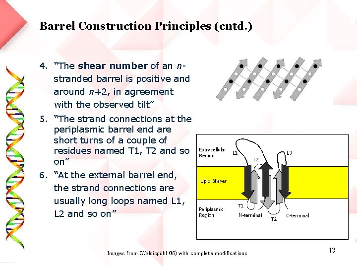 Barrel Construction Principles (cntd. ) 4. “The shear number of an nstranded barrel is