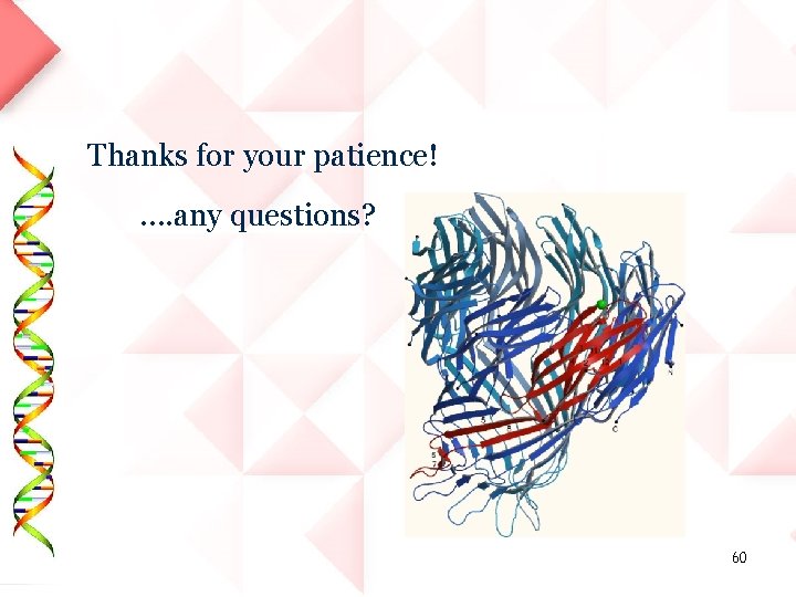 Thanks for your patience! …. any questions? 60 