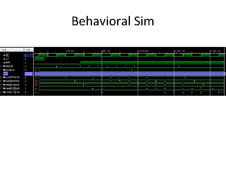 Behavioral Sim 