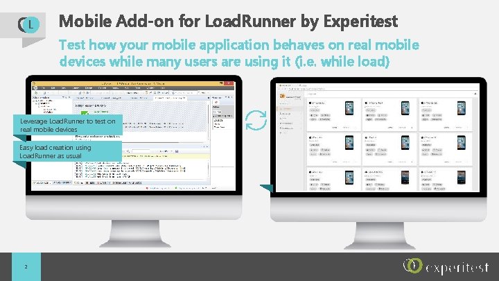 L Mobile Add-on for Load. Runner by Experitest Test how your mobile application behaves