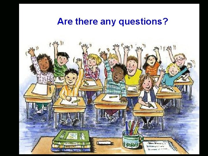 Are there any questions? 