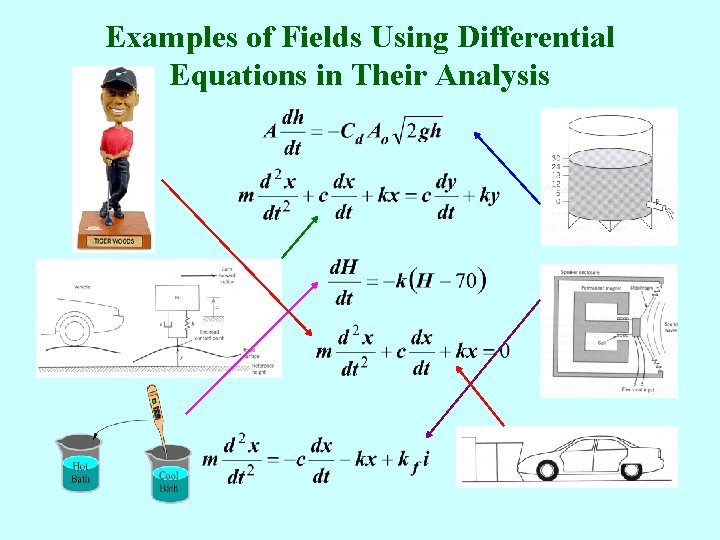 Examples of Fields Using Differential Equations in Their Analysis Examples of Fields Using Differential Equations in Their Analysis