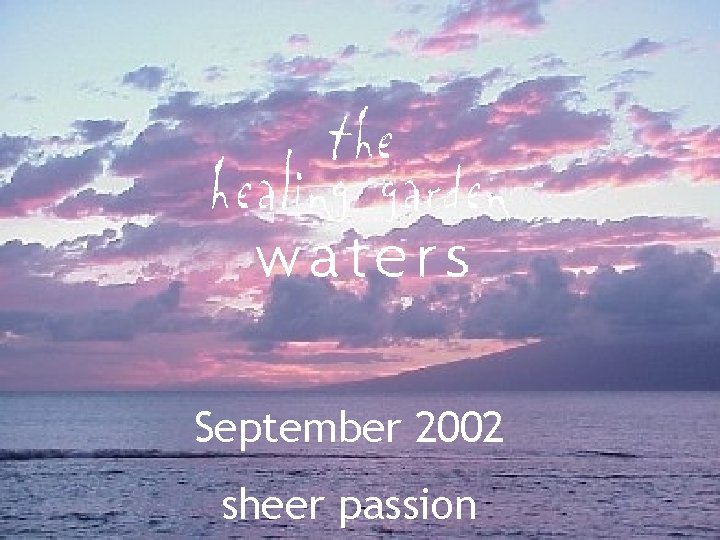September 2002 sheer passion 