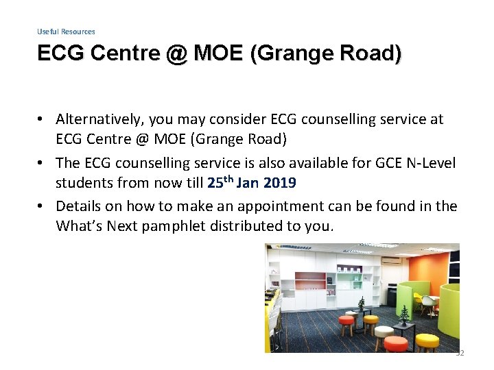 Useful Resources ECG Centre @ MOE (Grange Road) • Alternatively, you may consider ECG