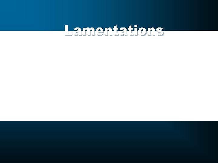 Lamentations 