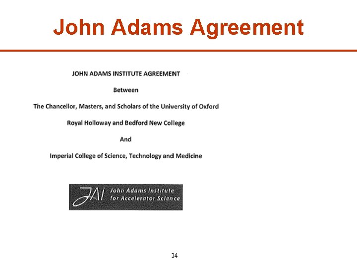 John Adams Agreement 24 