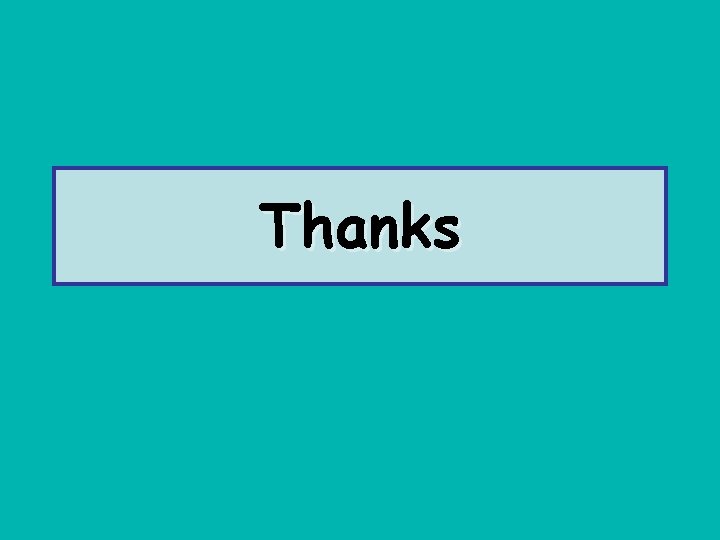 Thanks 