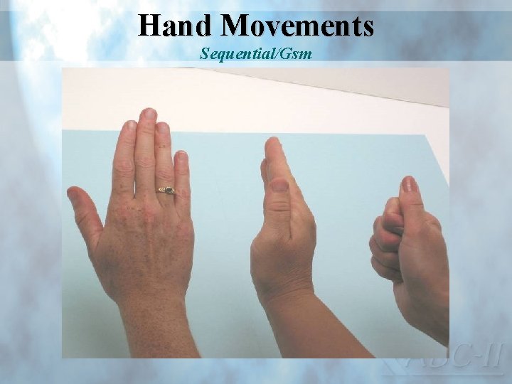 Hand Movements Sequential/Gsm 