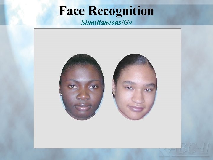 Face Recognition Simultaneous/Gv 