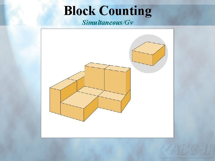 Block Counting Simultaneous/Gv 