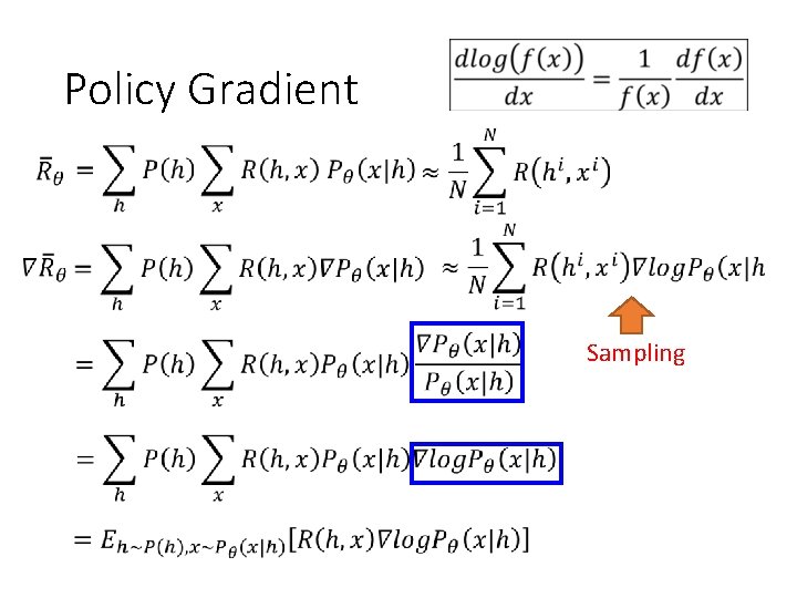 Policy Gradient Sampling 