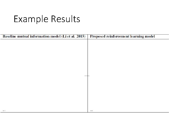 Example Results 