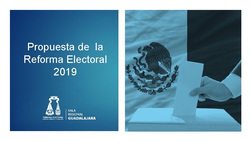 Propuesta de la Reforma Electoral 2019 