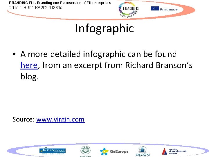 BRANDING EU - Branding and Extroversion of EU enterprises 2015 -1 -HU 01 -KA