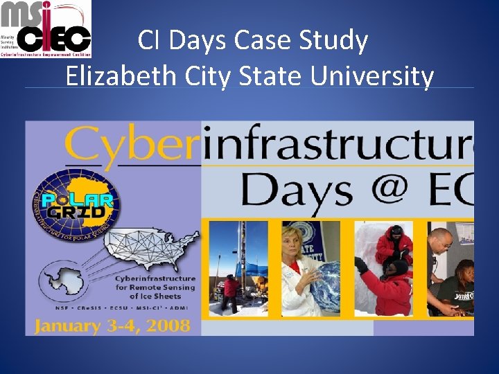 CI Days Case Study Elizabeth City State University 