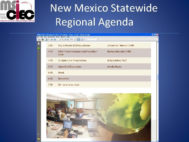 New Mexico Statewide Regional Agenda 