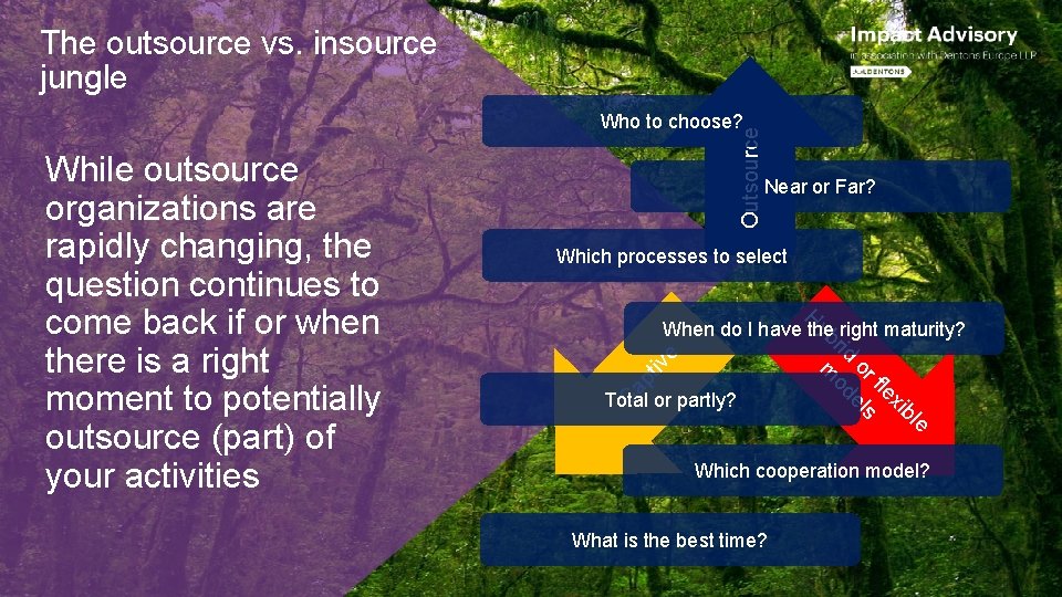 The outsource vs. insource jungle Near or Far? Which processes to select H yb