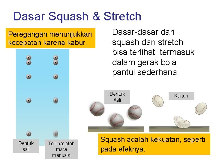 Dasar Squash & Stretch Peregangan menunjukkan kecepatan karena kabur. Dasar-dasar dari squash dan stretch