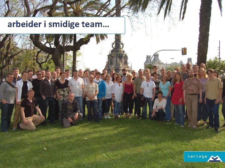 arbeider i smidige team… 