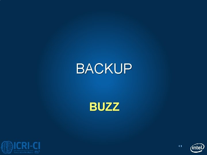 BACKUP BUZZ 41 