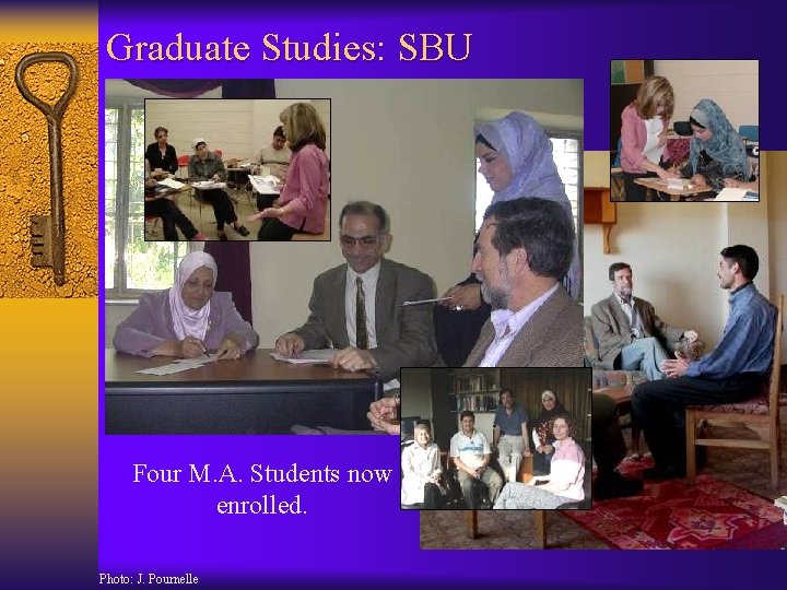 Graduate Studies: SBU Four M. A. Students now enrolled. Photo: J. Pournelle 