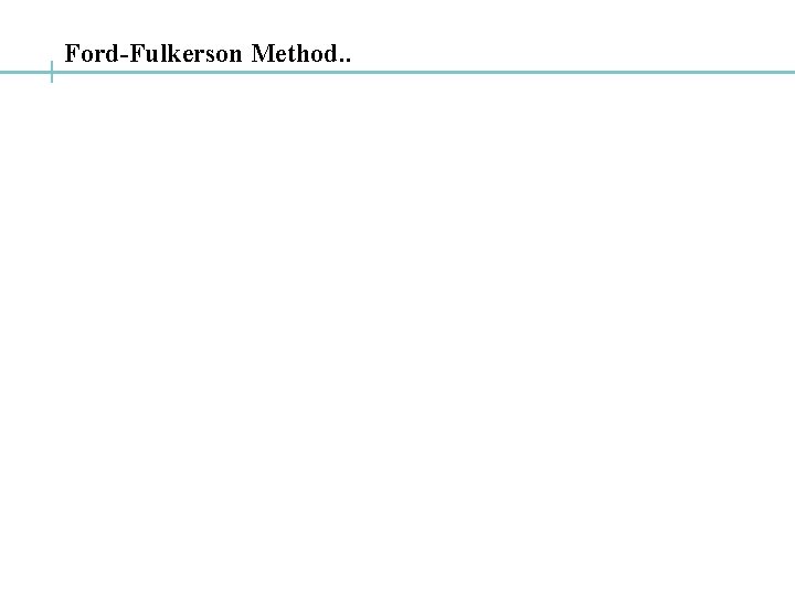 Ford-Fulkerson Method. . 
