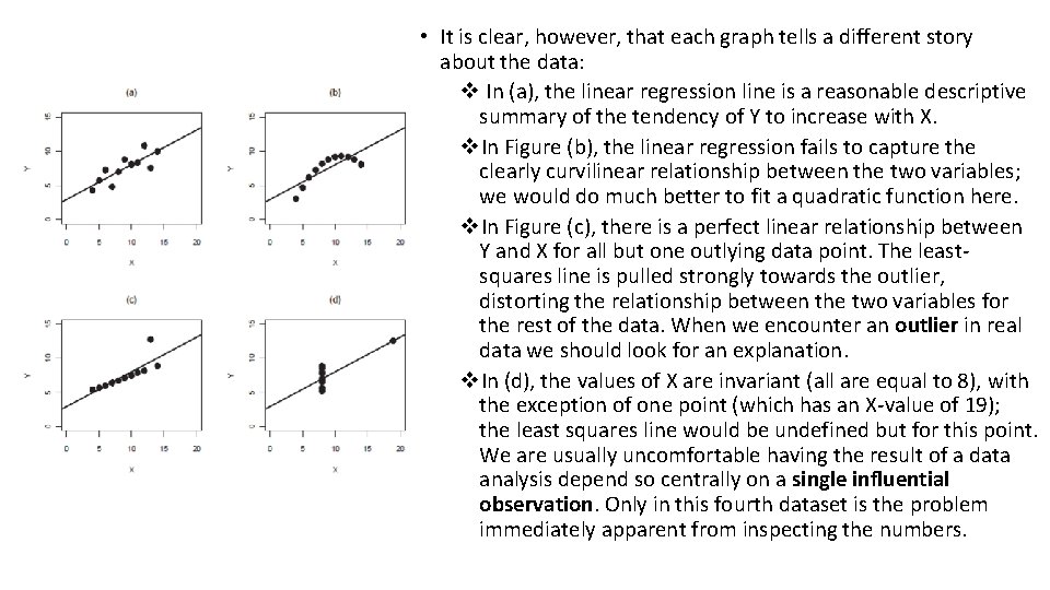  • It is clear, however, that each graph tells a different story about