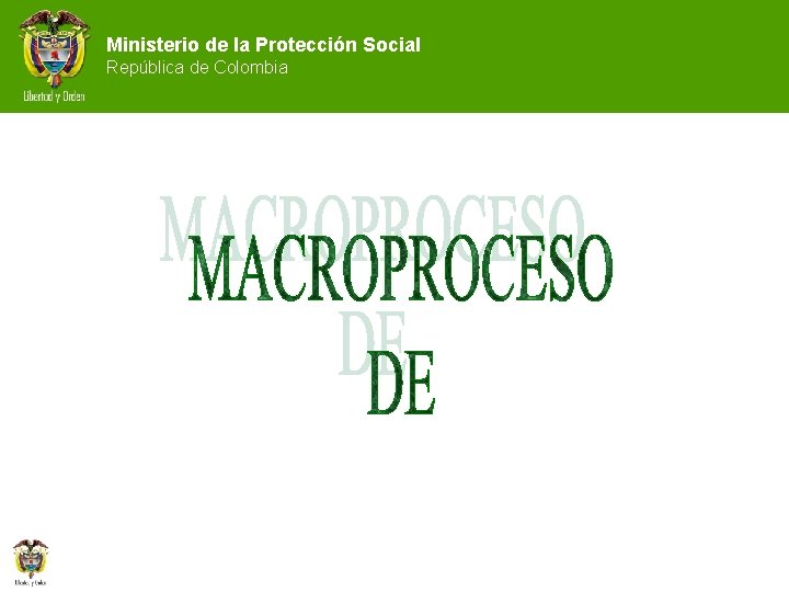 Ministerio de la Protección Social República de Colombia 