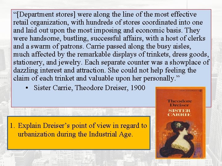 “[Department stores] were along the line of the most effective retail organization, with hundreds