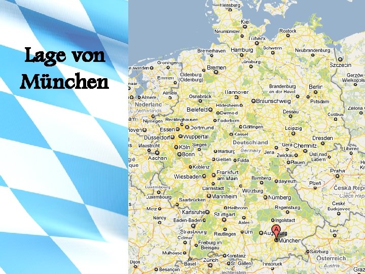 Lage von München 