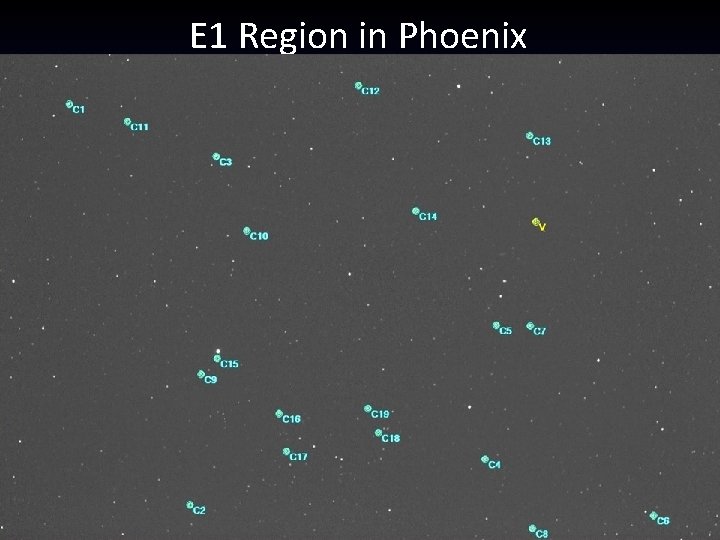 E 1 Region in Phoenix 