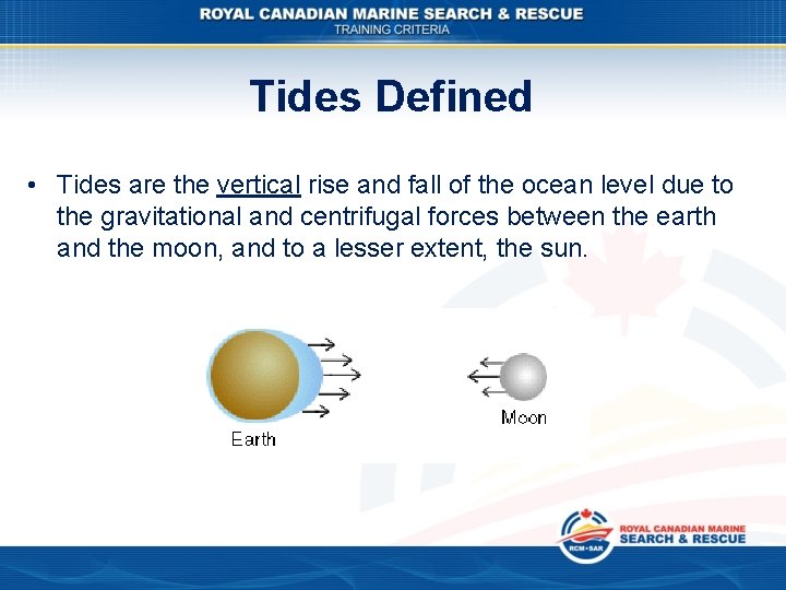 Tides Defined • Tides are the vertical rise and fall of the ocean level