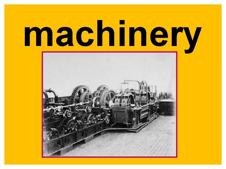 machinery 