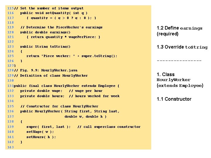 115 // Set the number of items output 116 public void set. Quantity( int