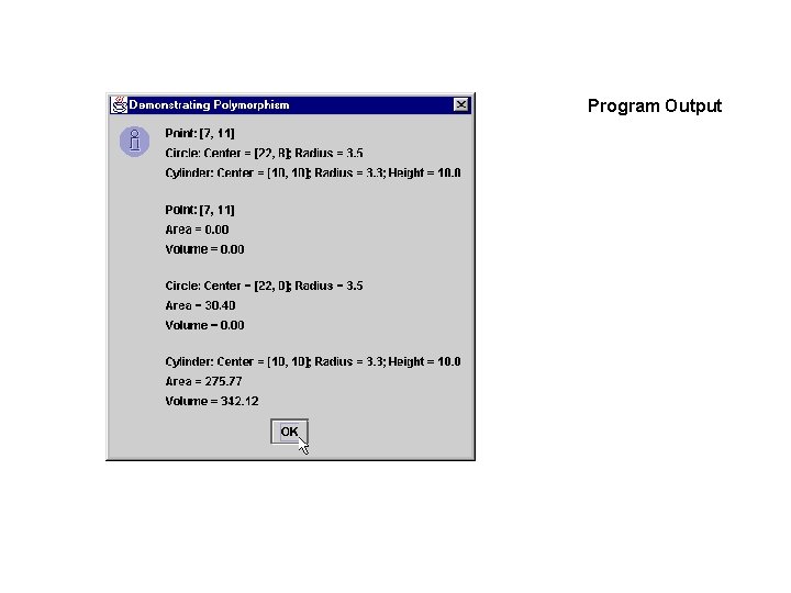 Program Output 