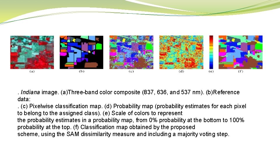 . Indiana image. (a)Three-band color composite (837, 636, and 537 nm). (b)Reference data: . . Indiana image. (a)Three-band color composite (837, 636, and 537 nm). (b)Reference data: .