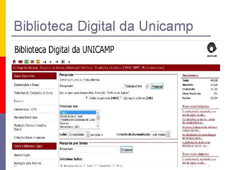 Biblioteca Digital da Unicamp Pesquisa Escolar na Internet 