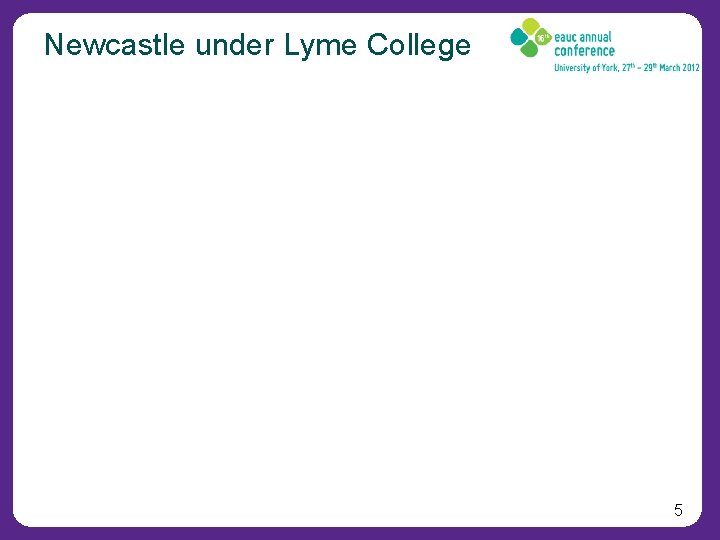 Sustainable Construction Case Study Newcastle under Lyme College