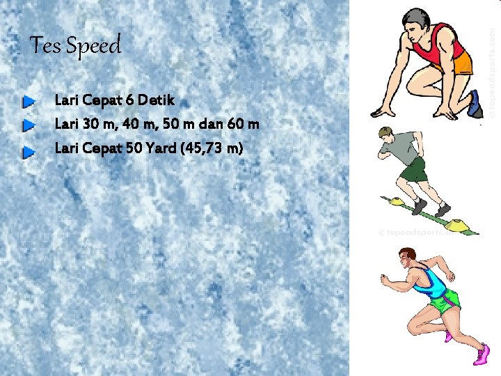 Tes Speed Lari Cepat 6 Detik Lari 30 m, 40 m, 50 m dan